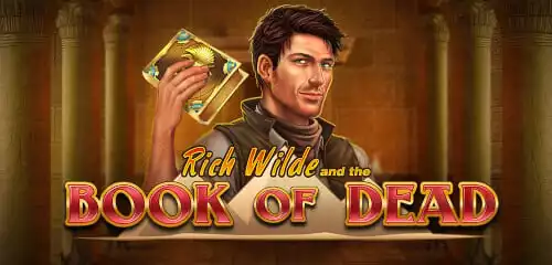 Book of Dead slot by Play'n GO — gameplay screenshot showing egyptian theme