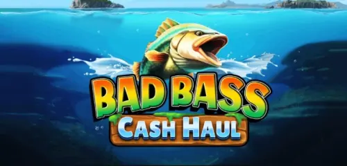 Bad Bass Cash Haul slot by Indigo Magic — gameplay screenshot showing fishing theme