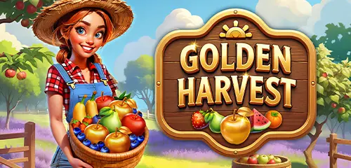 Golden Harvest slot by Bragg Gaming — gameplay screenshot showing food theme